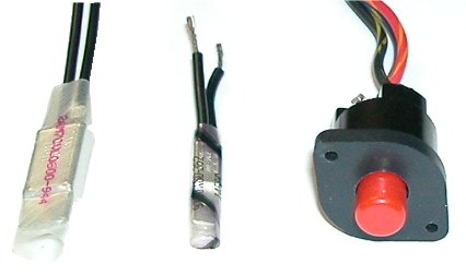 Various types of thermal overload protectors