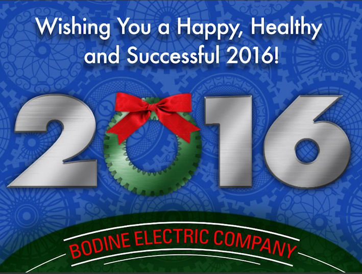 Bodine Electric Co. Gearmotor Holiday Greetings 2015-2015