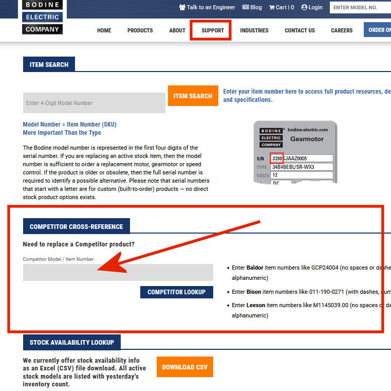 Bodine Launches Competitor Cross-Reference Tool for Baldor, Bison, or Leeson Gearmotor Replacements