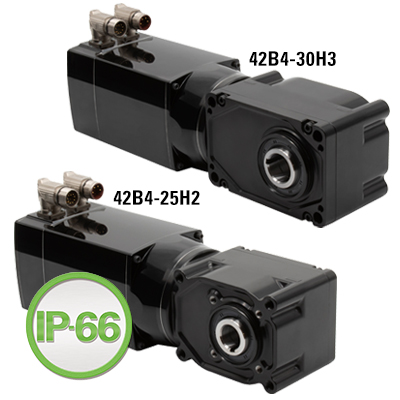 Bodine Electric, 3077, 67 Rpm, 394.0000 lb-in, 1/2 hp, 130 dc, 25H2 Series BLDC Right Angle Hollow Shaft Gearmotors