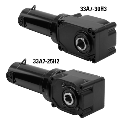 Hypoid Series 33A7 DC Right Angle Hollow Shaft 130V, 24V & 12V Gearmotors