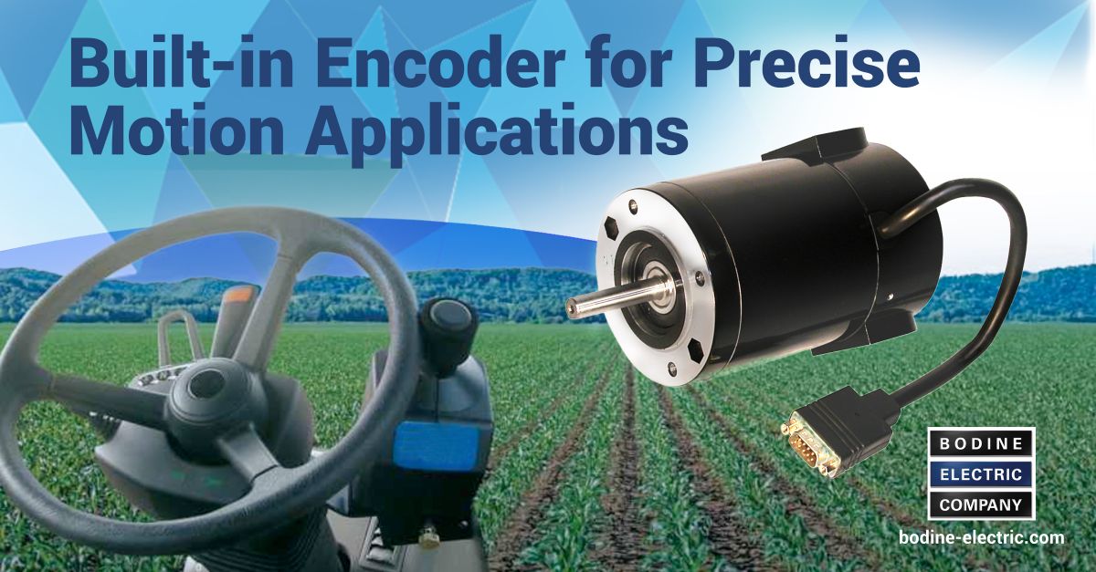 PMDC Motor with Encoder for Tractor Steering Farming Applications ...