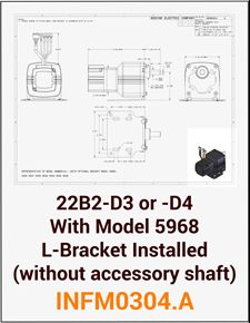 ACC - INFM0304.A 22B2-D3 or -D4 with Model 5968 L-Bracket installed (without Accessory Shaft)