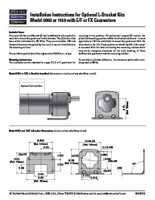 ACC - 07400007 Model 0969 and 1969 - L-Bracket Installation Instructions for type E, F, and Fx Gearmotors