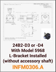 ACC - INFM0306.A 22B2-D3 or -D4 with Model 5968 L-Bracket installed (without Accessory Shaft)