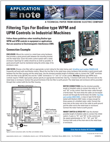 DC - 07470077.A Filtering Tips For Bodine type WPM and UPM Controls in Industrial Machines