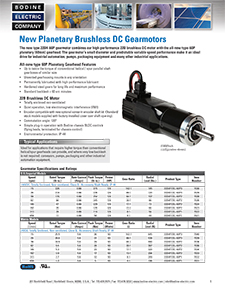 Planetary BLDC Gearmotors – Type 22B-60P (24V & 130VDC)