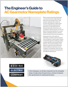 The Engineer’s Guide to AC Gearmotor Nameplate Ratings