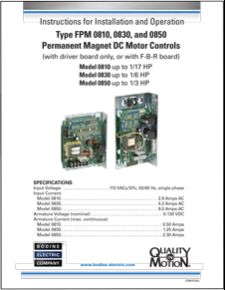 DC - 07400156.i - Type FPM, DC Chassis Controls with or without FBR 