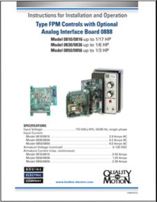 DC - 07400157.G - Type-FPM Controls with Analog Interface Board